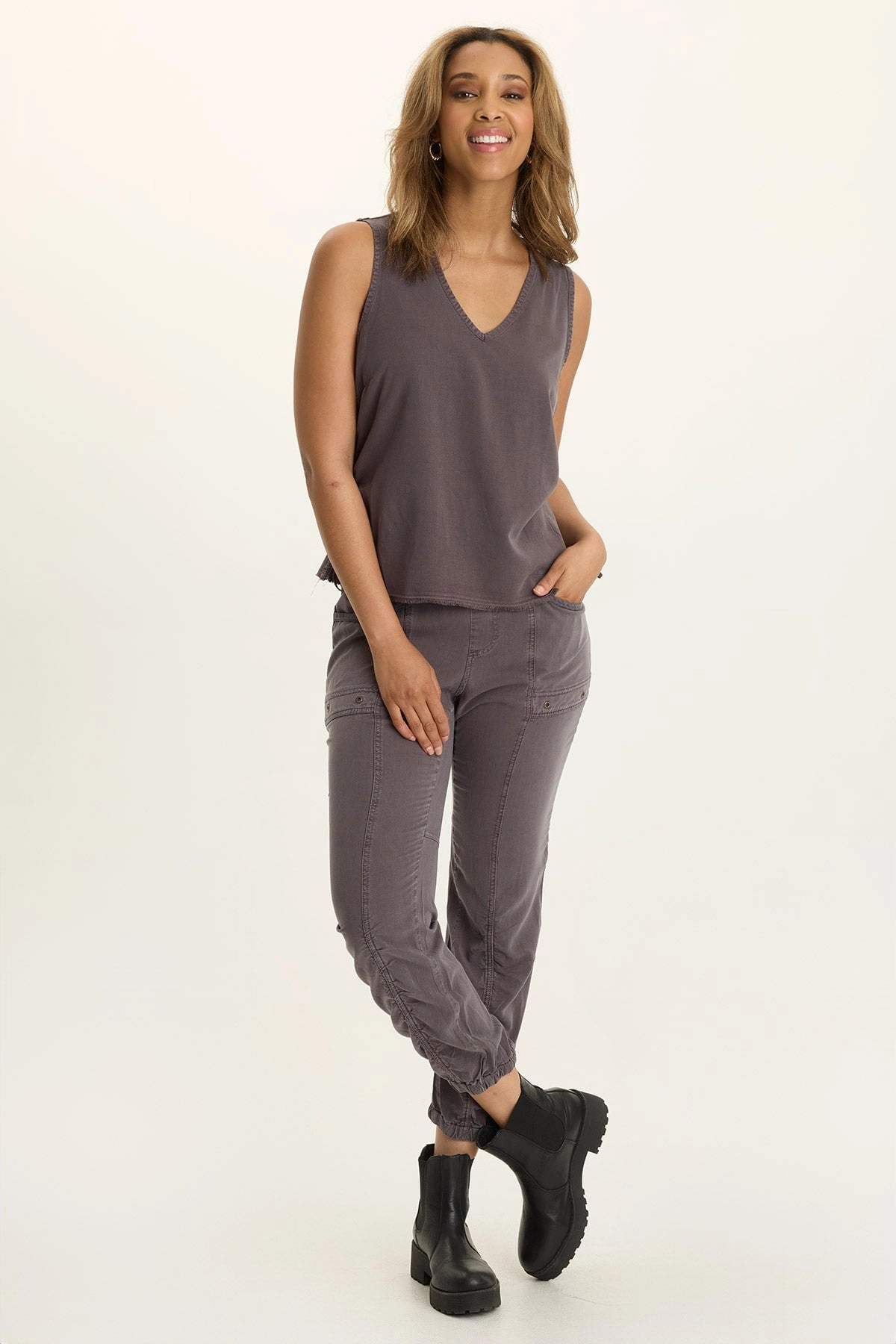 Outdoor Training Active Wear Pants Squire Twill Banded Hem Casual Pant