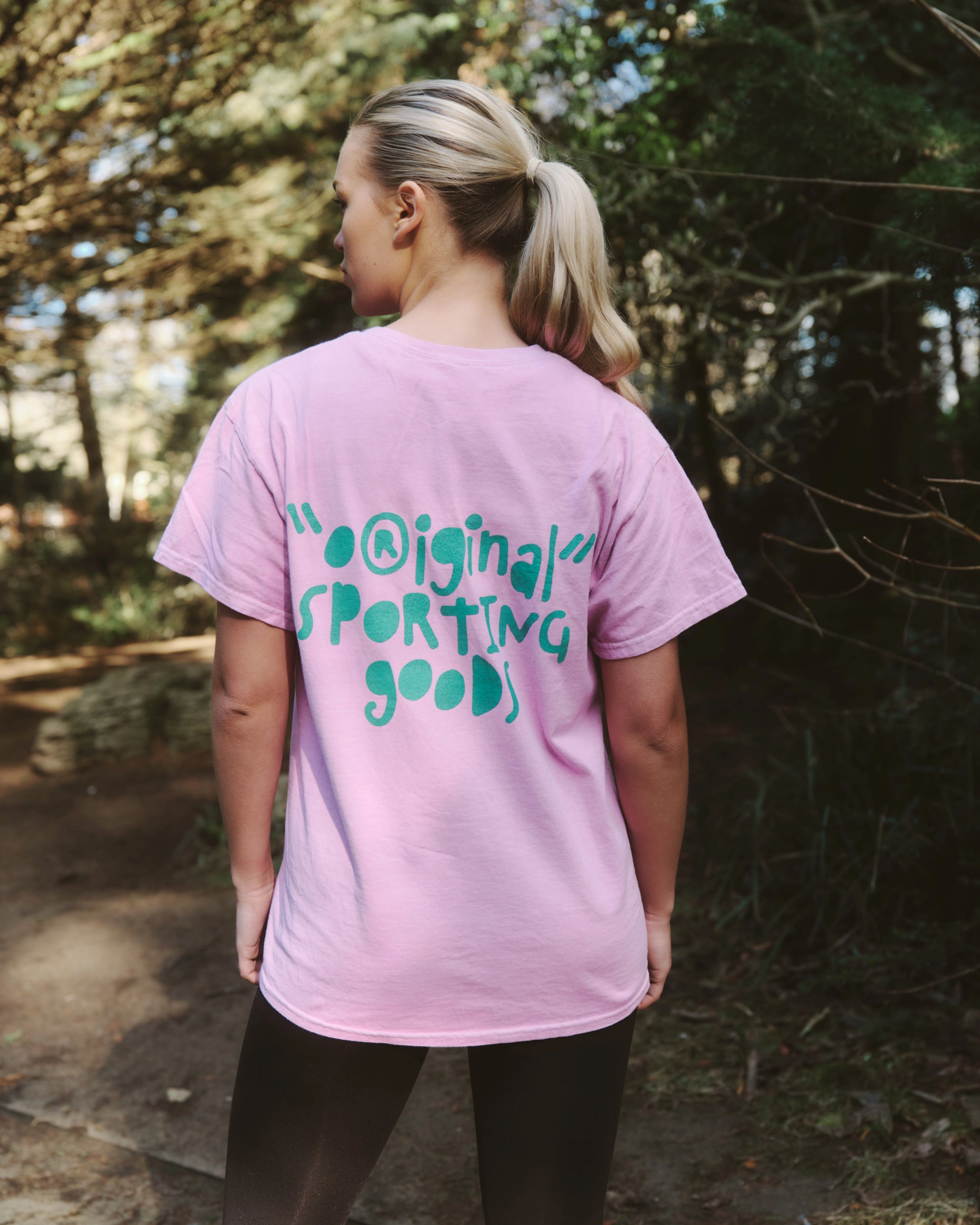 Sleep Lightweight Comfort Wear Vice 84 'Original Sporting Goods' Vintage Washed Tee - Pink