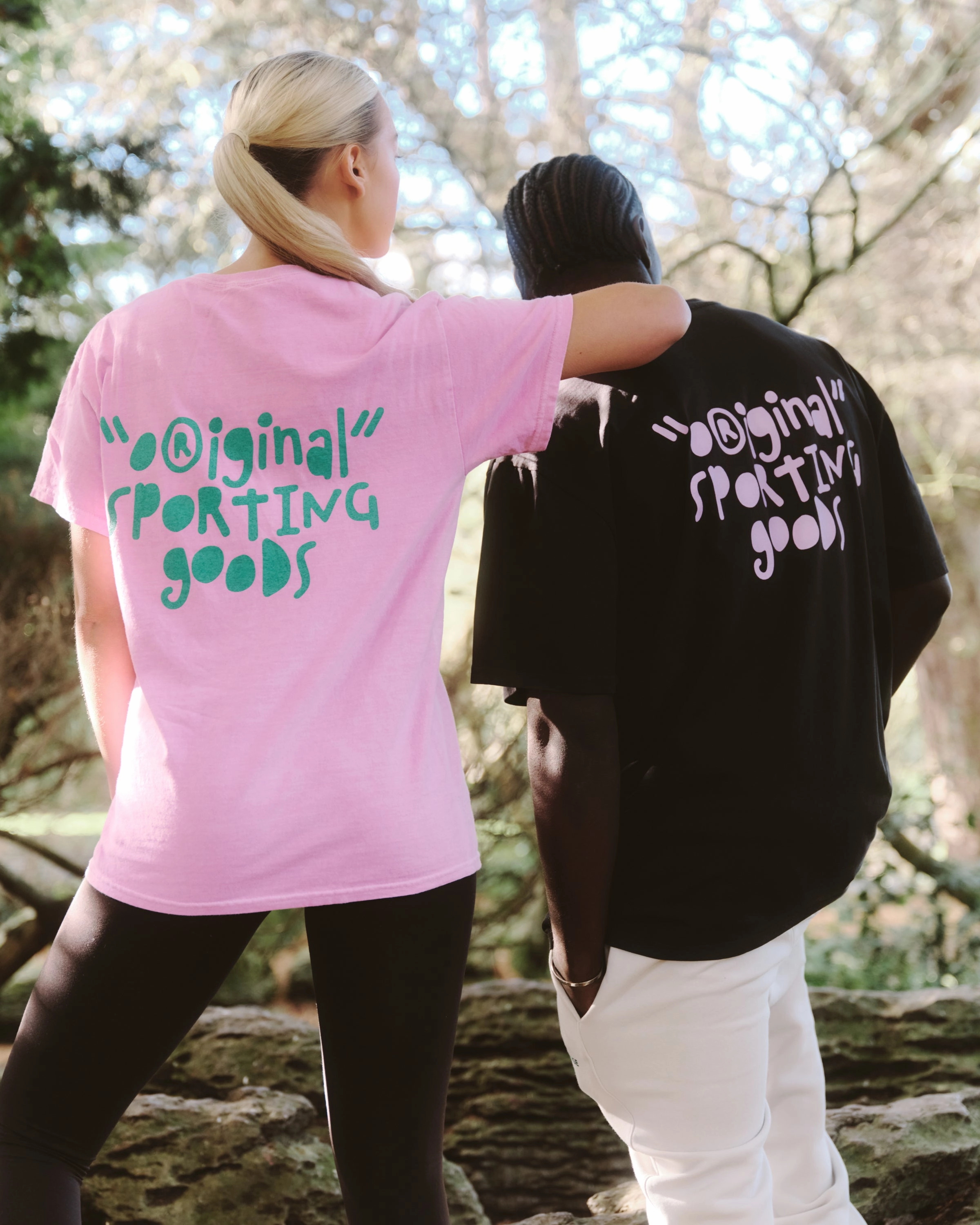 Vice 84 'Original Sporting Goods' Vintage Washed Tee - Pink Chilly Day Style Anti Bacterial Treatment