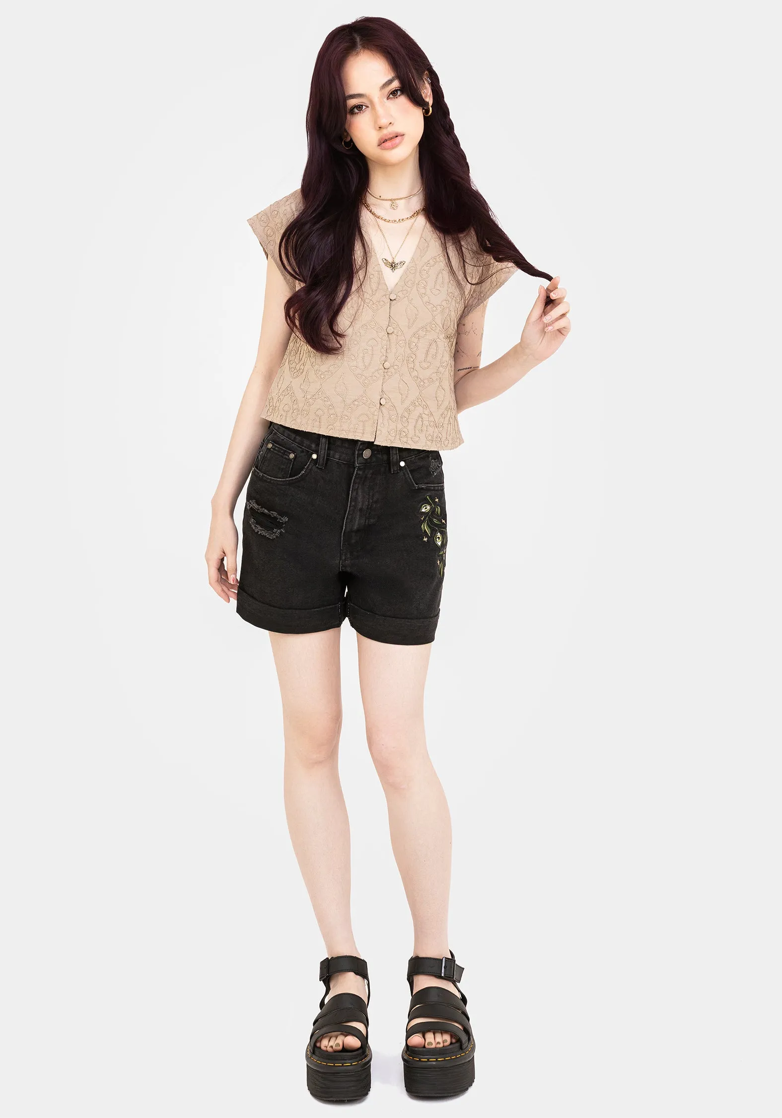 Elegant Finish Edgy Fashion Suma Cotton Textured Blouse