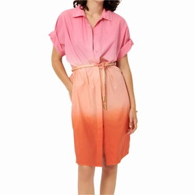 Summer Dye Belted Mid-Length Milazzo Dress Basic essential