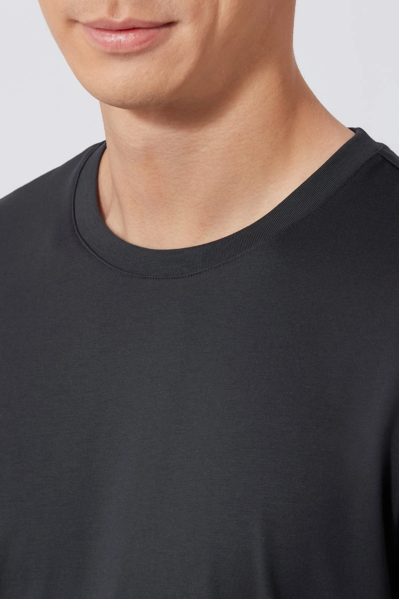 Retro nostalgia Printed design Super Soft Crew Neck T-Shirt | Charcoal GYE164