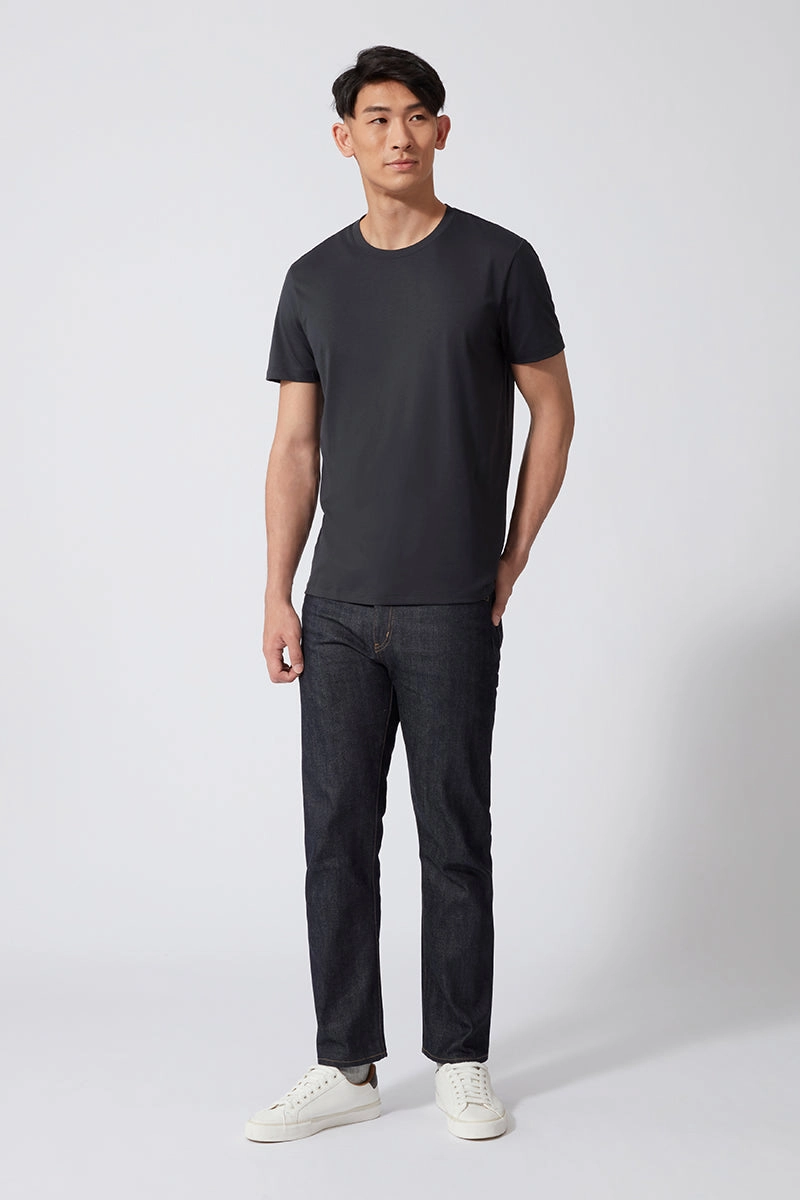 Daily Trend Super Soft Crew Neck T-Shirt | Charcoal GYE164