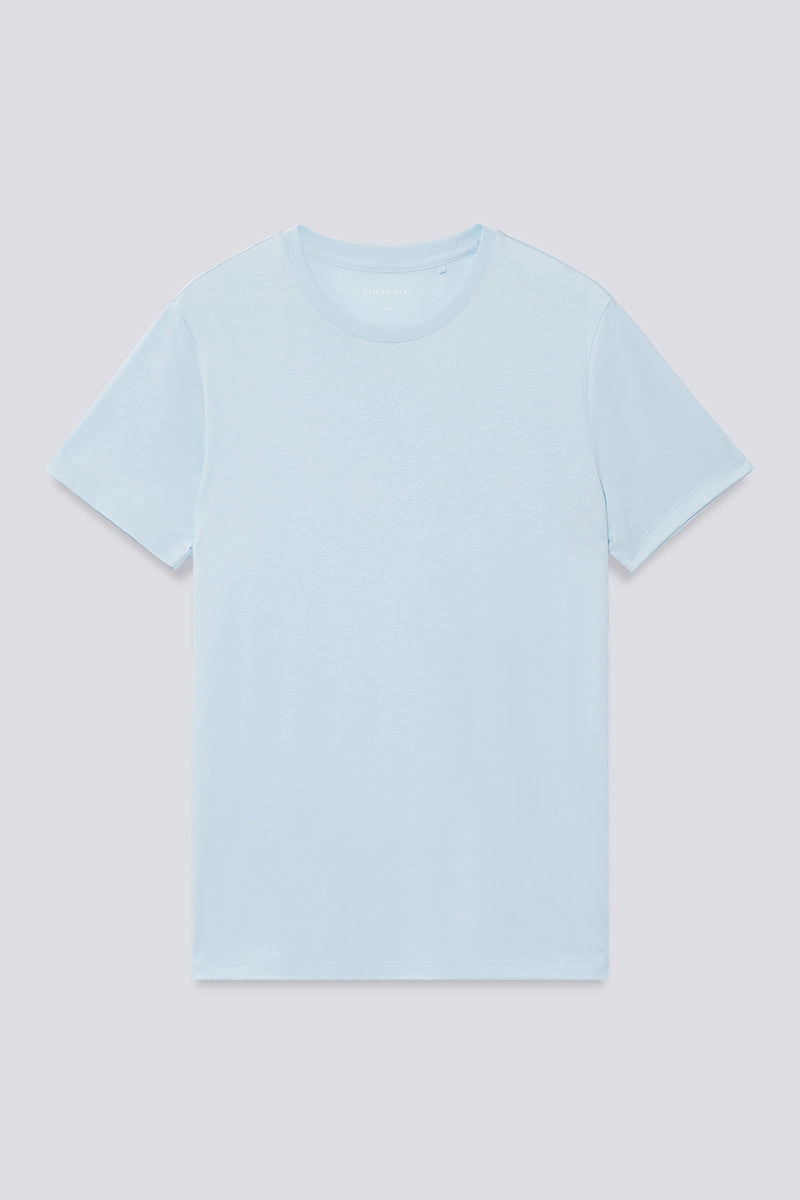 Bold Statement Lightweight Style Super Soft Crew Neck T-Shirt | Light Blue BLE237