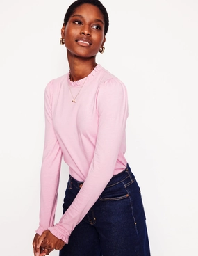 Petal Sleeve Architecture UltraSoftLining Supersoft Frill Detail Top-Soft Lavender TemperatureRegulating Layer