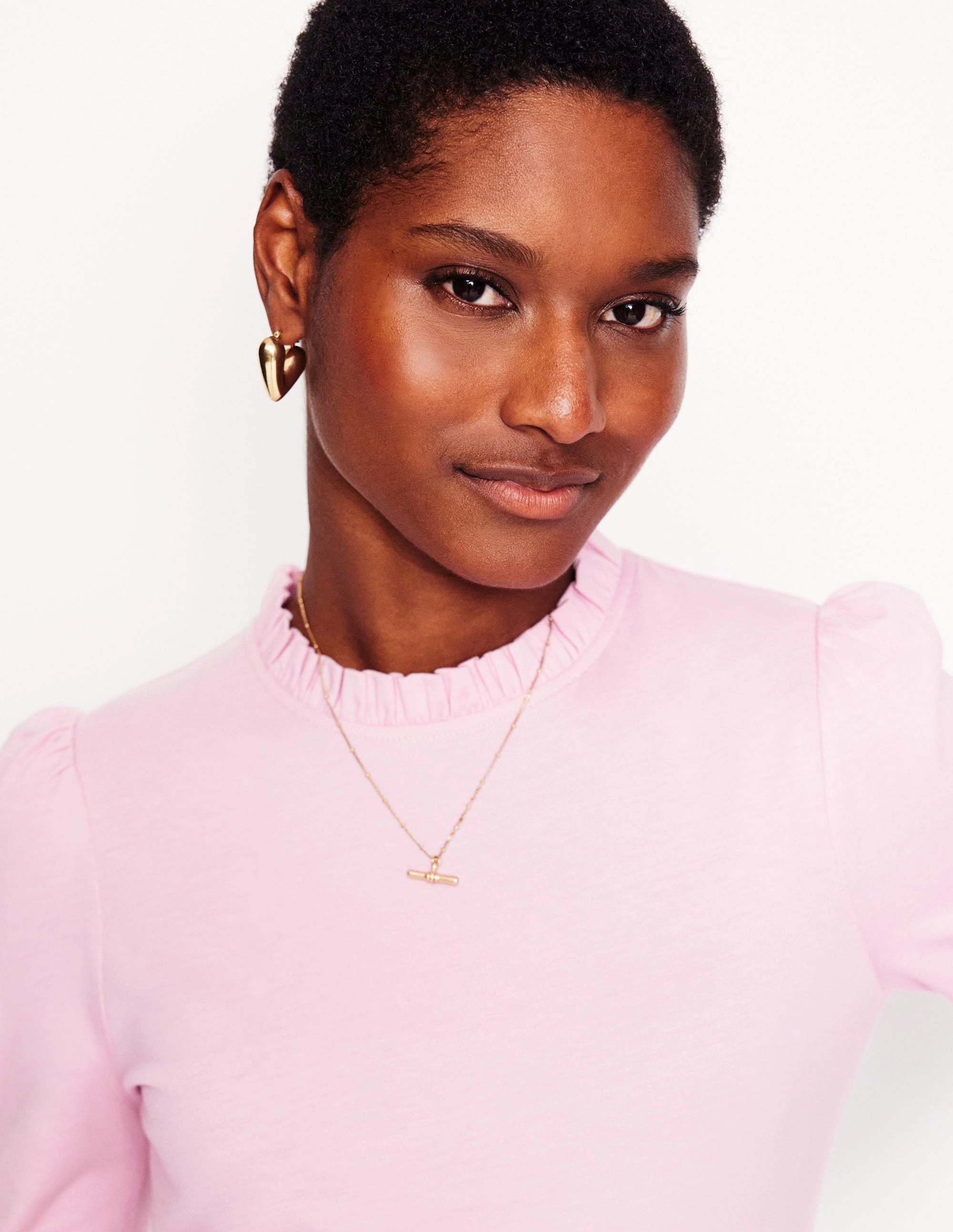 Supersoft Frill Detail Top-Soft Lavender TemperatureRegulating Layer AntiPilling Technology