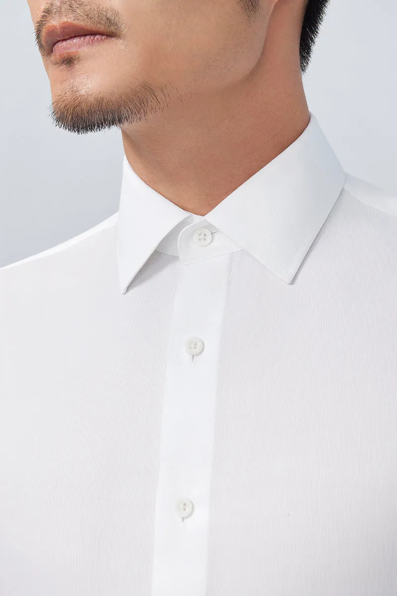 Lightweight Layer Summer Outfit Supreme Cotton Dress Shirt | White WH001Z