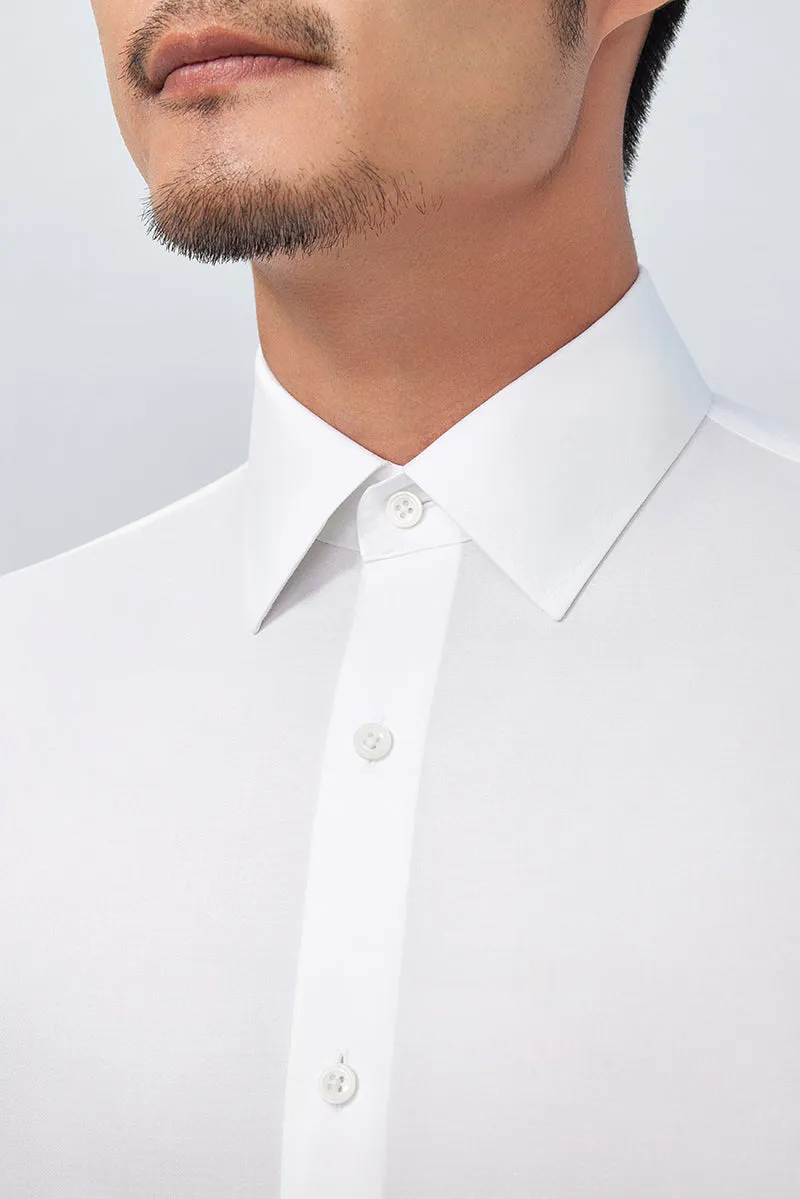 Supreme Cotton French Cuff Dress Shirt | White WH001Z Unstructured Shoulder