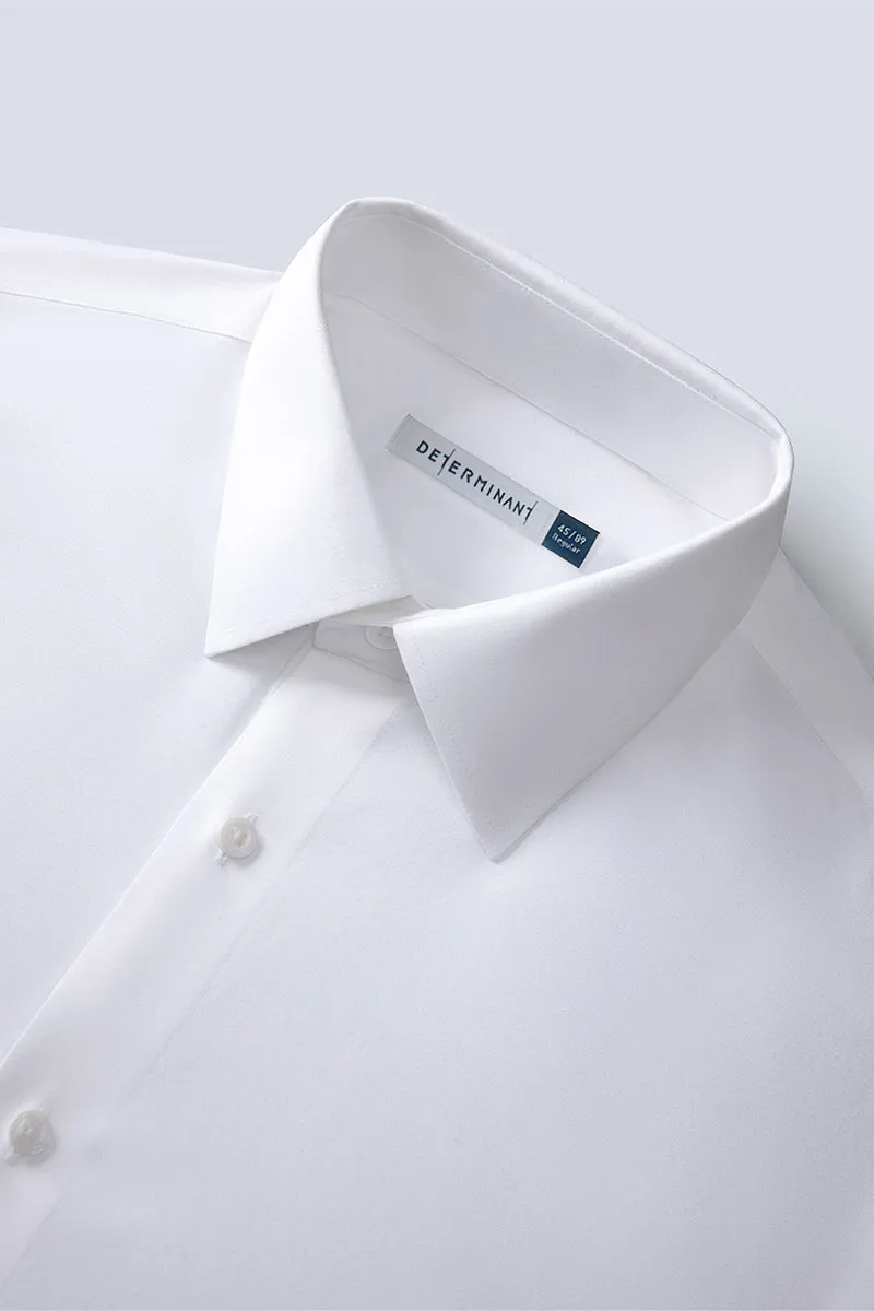 Double Stitched Seams hypoallergenic material Supreme Cotton French Cuff Dress Shirt | White WH001Z
