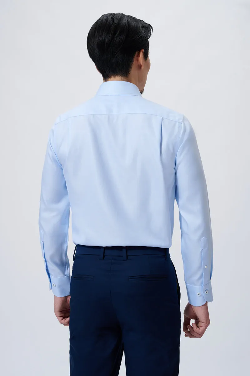 Supreme Cotton-Silk Dress Shirt | Light Blue 1459DK holiday season