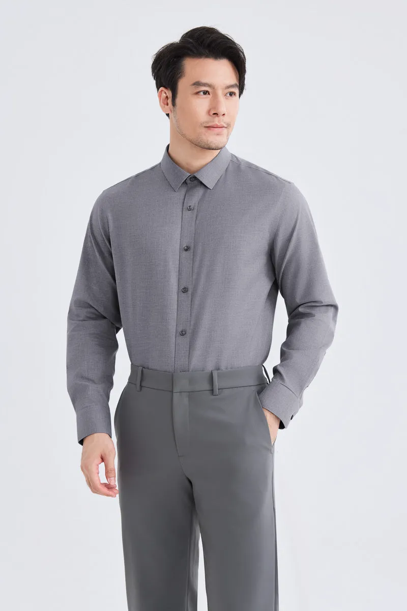 Supreme Cotton-Yak Twill Dress Shirt | Stone Grey 0372DK hypoallergenic material