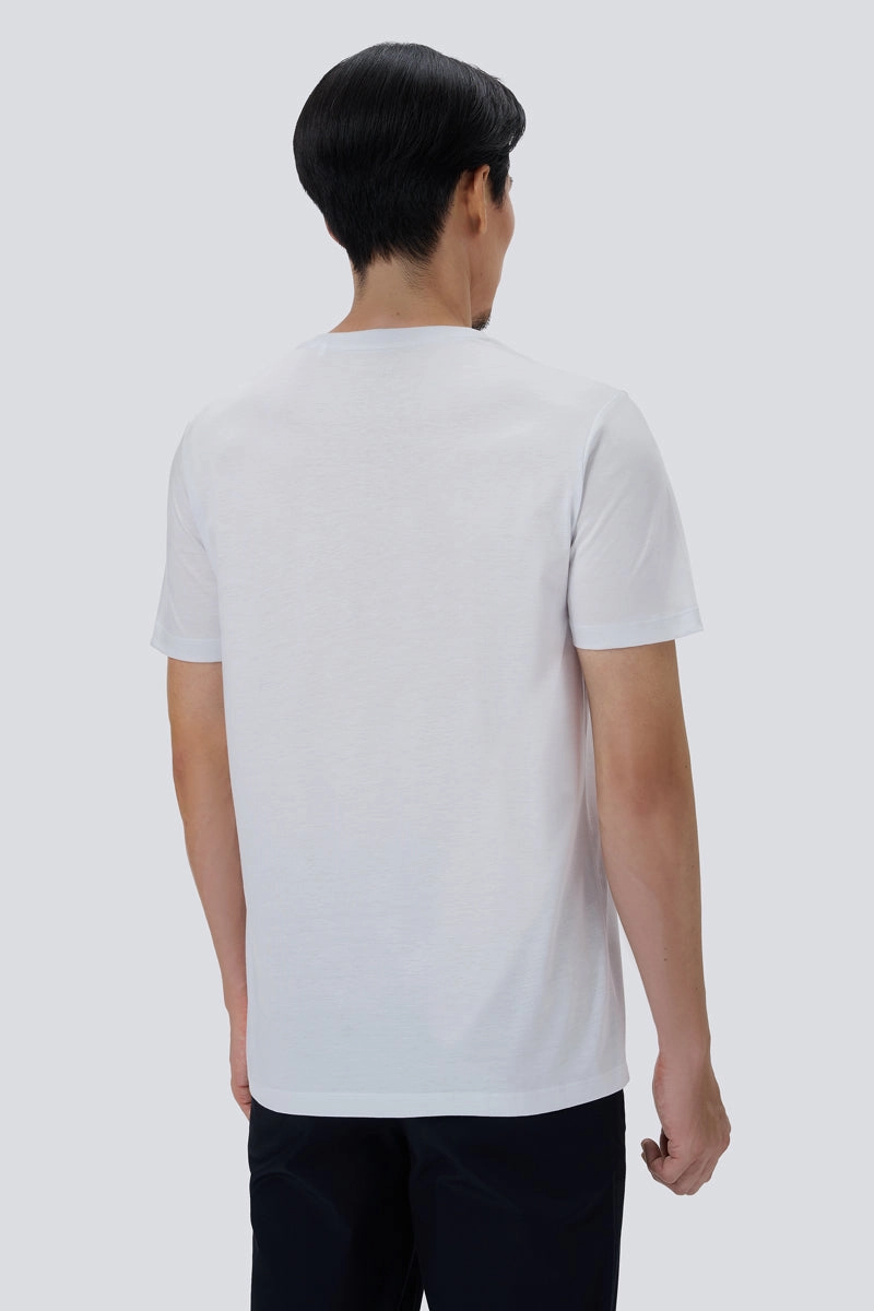 Supreme Cotton-Silk Crew Neck T-Shirt | Light Grey BLE038 MoistureWicking Casual and Soft