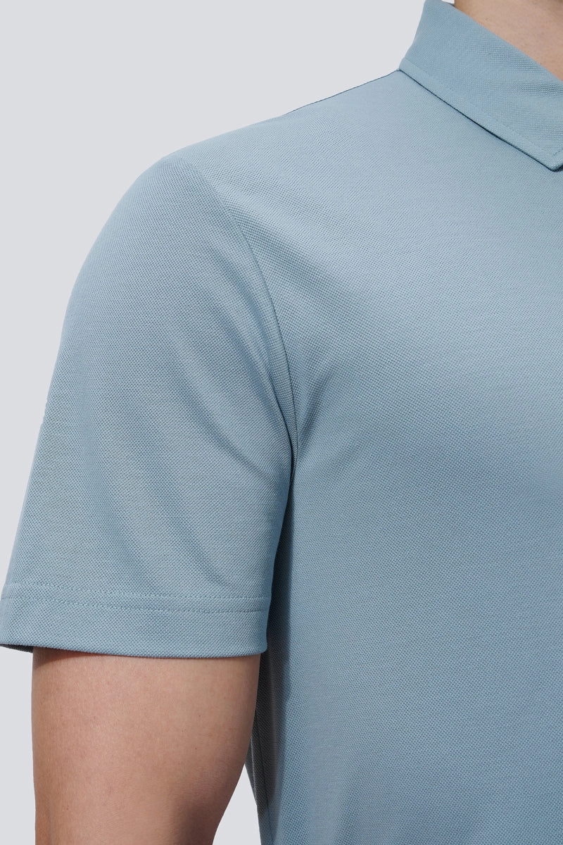 Streetwear Edge Versatile Style Supreme Cotton-Silk Pique Polo | Green GYE112