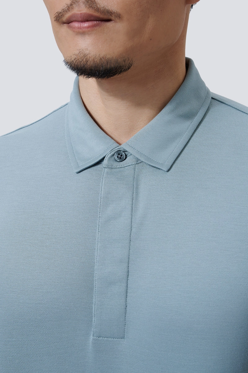 Supreme Cotton-Silk Pique Polo | Green GYE112 Relaxed Wear Sporty Comfort