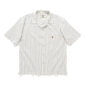 (ST461) Stripe Short Sleeve Shirt High-End Look