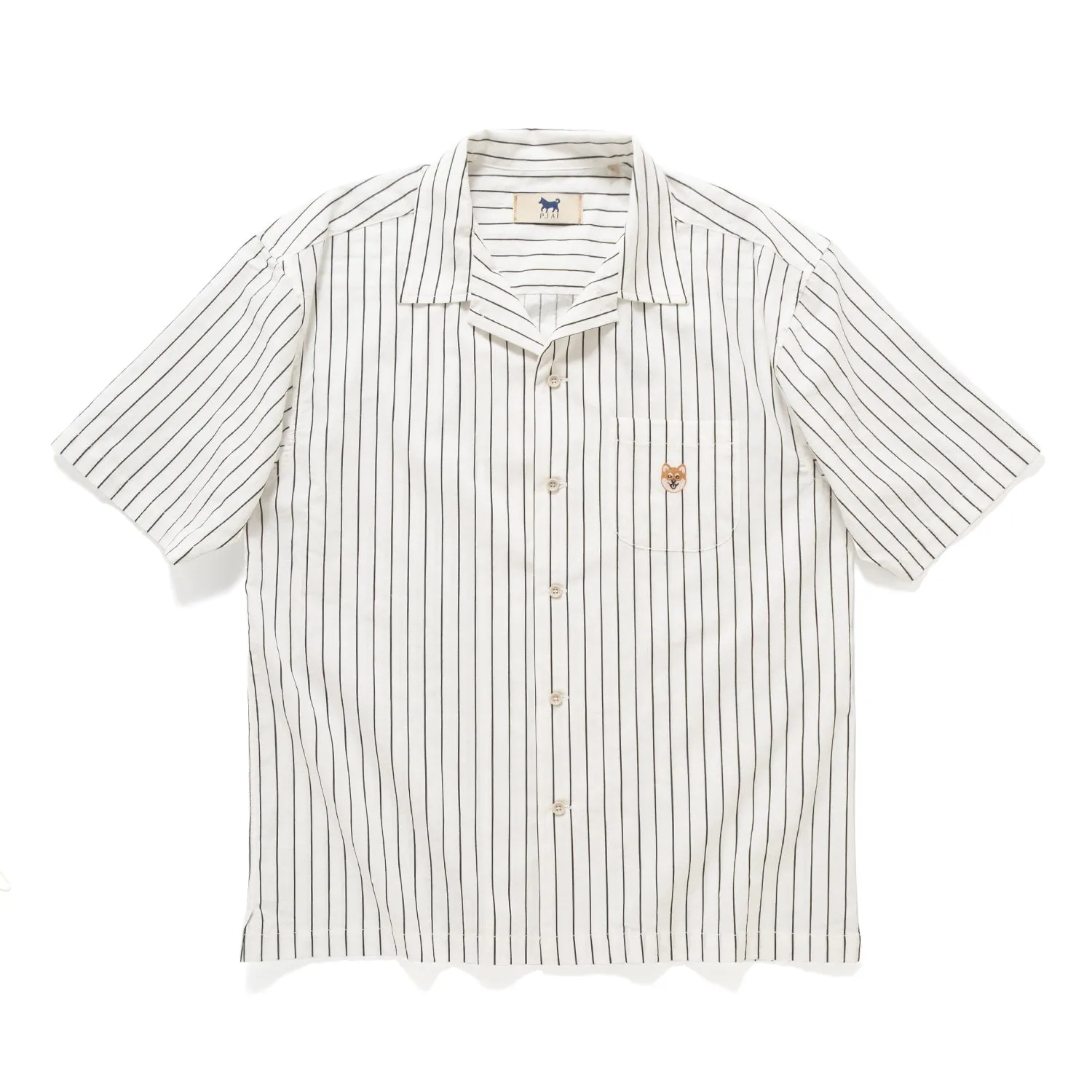 (ST461) Stripe Short Sleeve Shirt High-End Look
