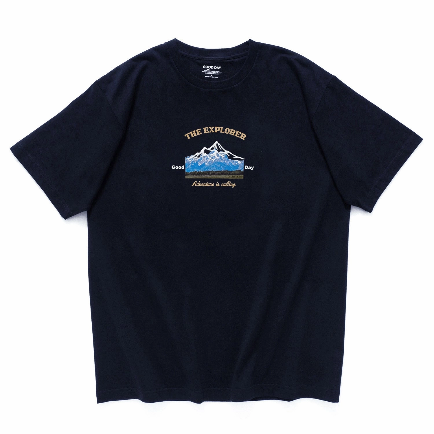 (ZT1271) The Explorer Embroidery Graphic Tee Smart Wear