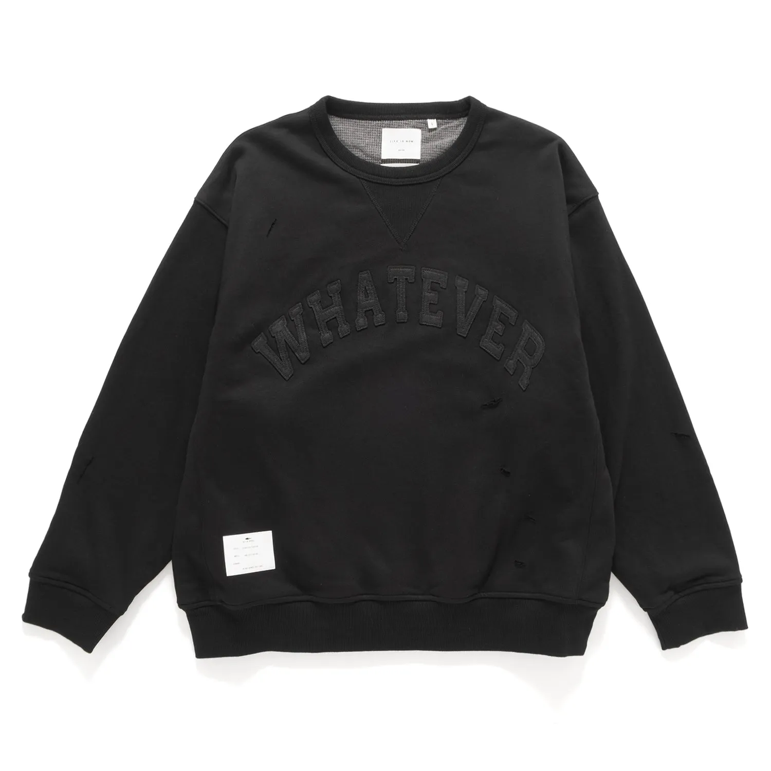 Stylish Layer Cozy Wear (SW469) Embroidery Patch Destroyed Sweater