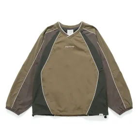 (SW471) Tech Patchwork Outdoor Pullover Knit Apparel