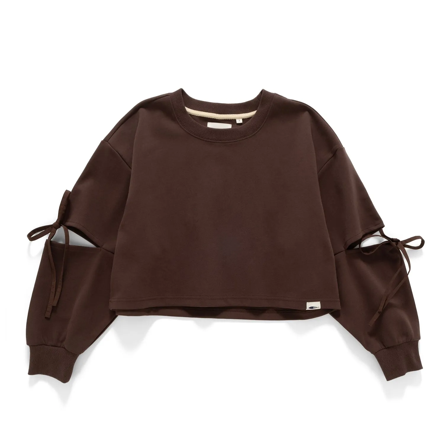 Non Pilling Surface (SW490) Drawstrings Cropped Top