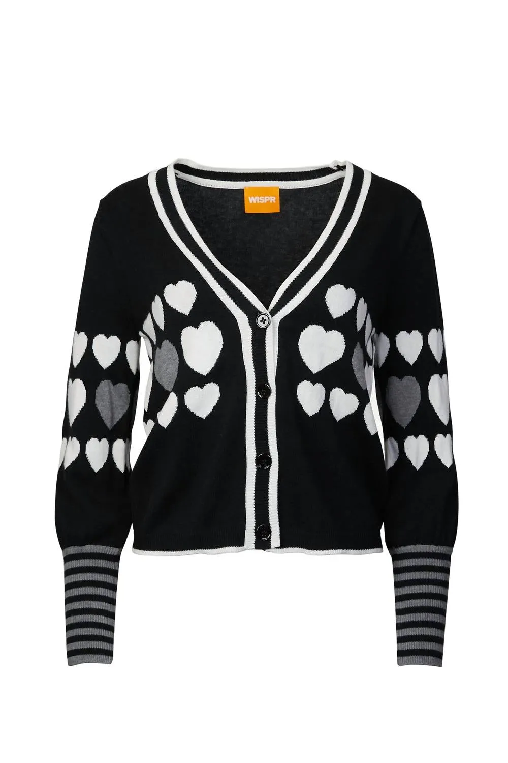 Sweetheart Cotton Silk-Blend Cardigan In Coal Cozy Knitwear