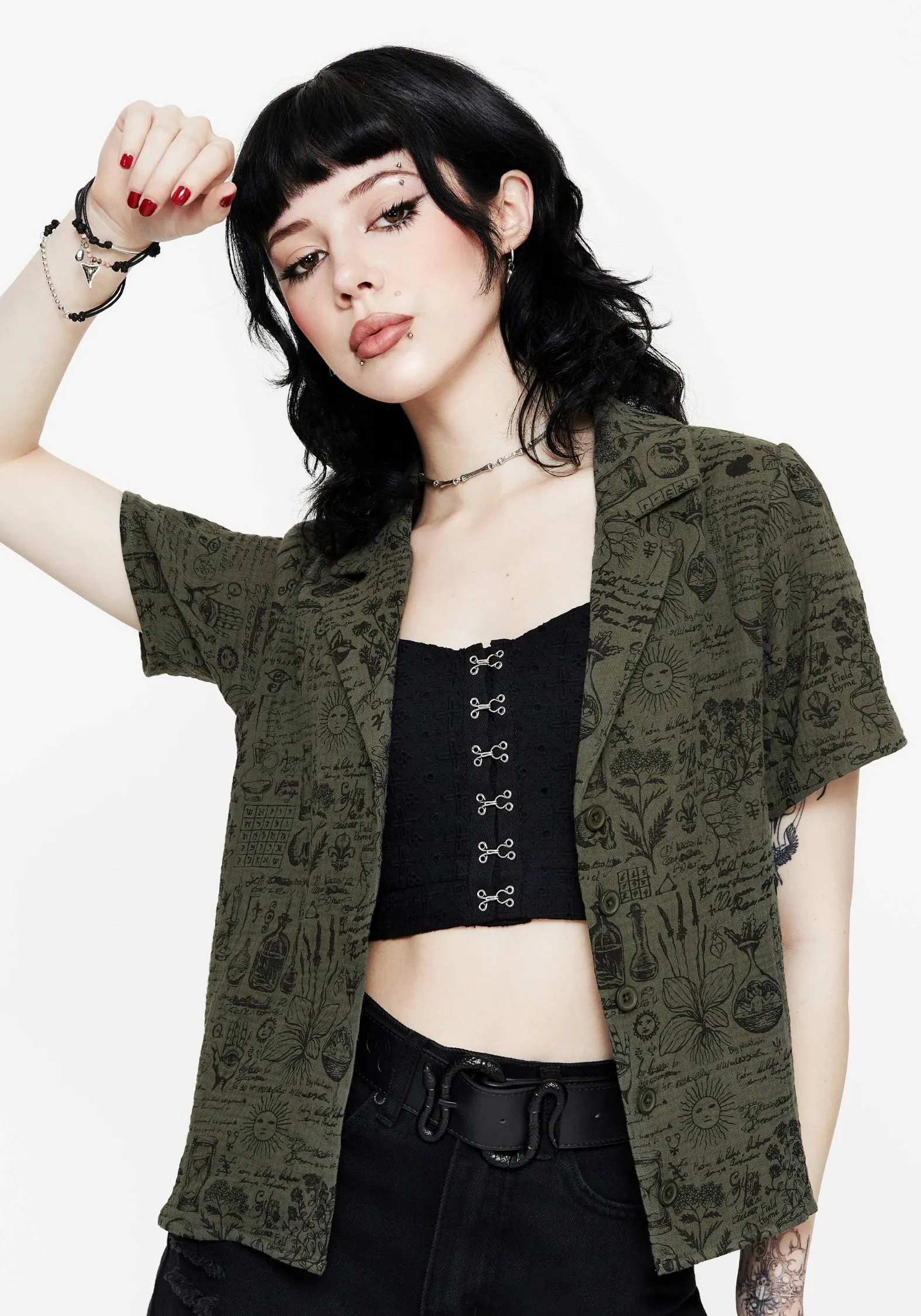 Taddea Cotton Relaxed Button Up Blouse Winter Essentials Versatile Design