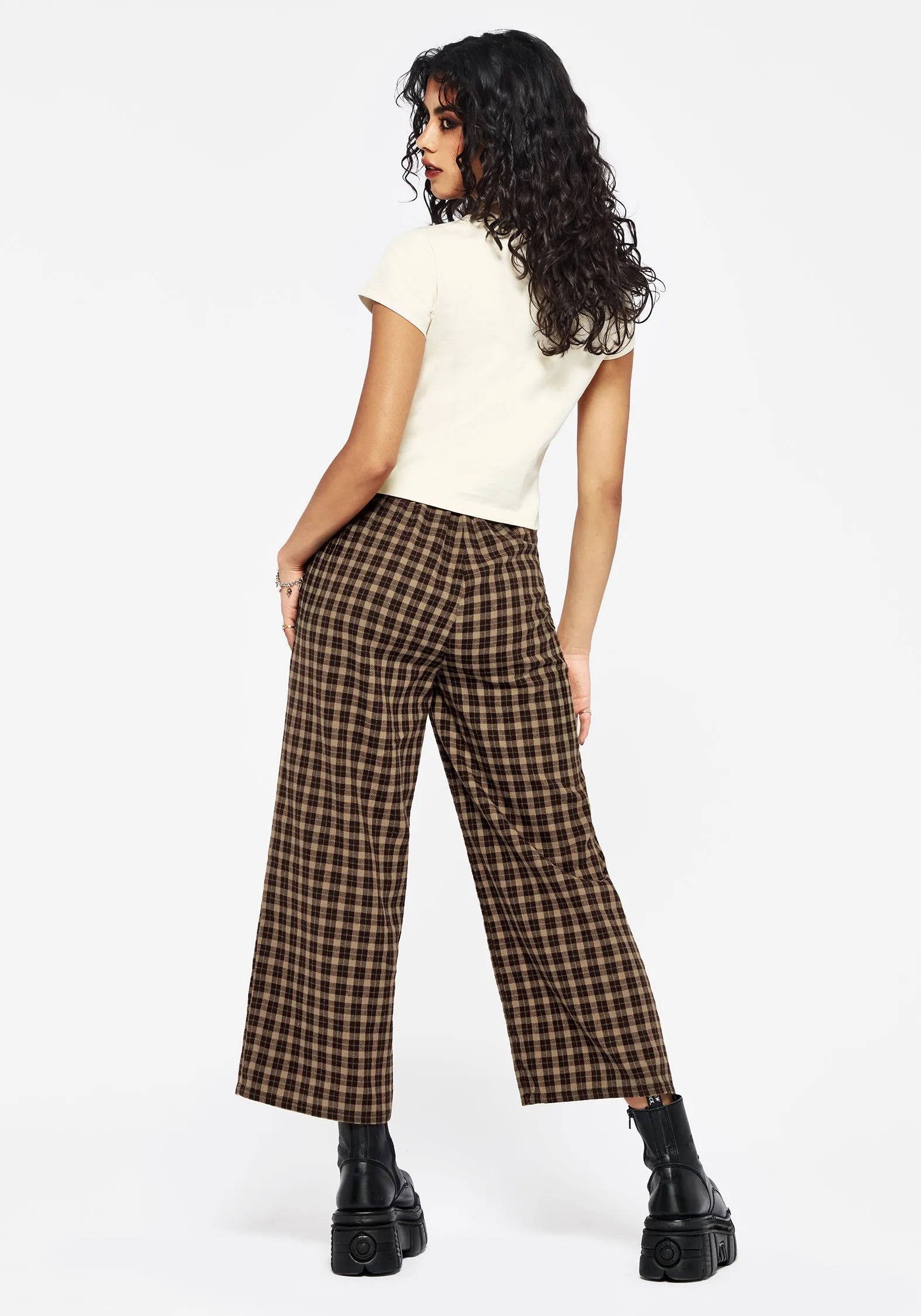 Breathable Fit Ripstop Fabric Technology Terra Wide Leg Culotte Trouser - Brown