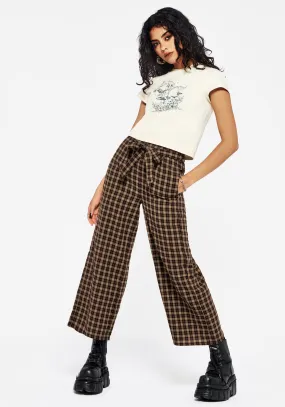 Terra Wide Leg Culotte Trouser - Brown Body Friendly