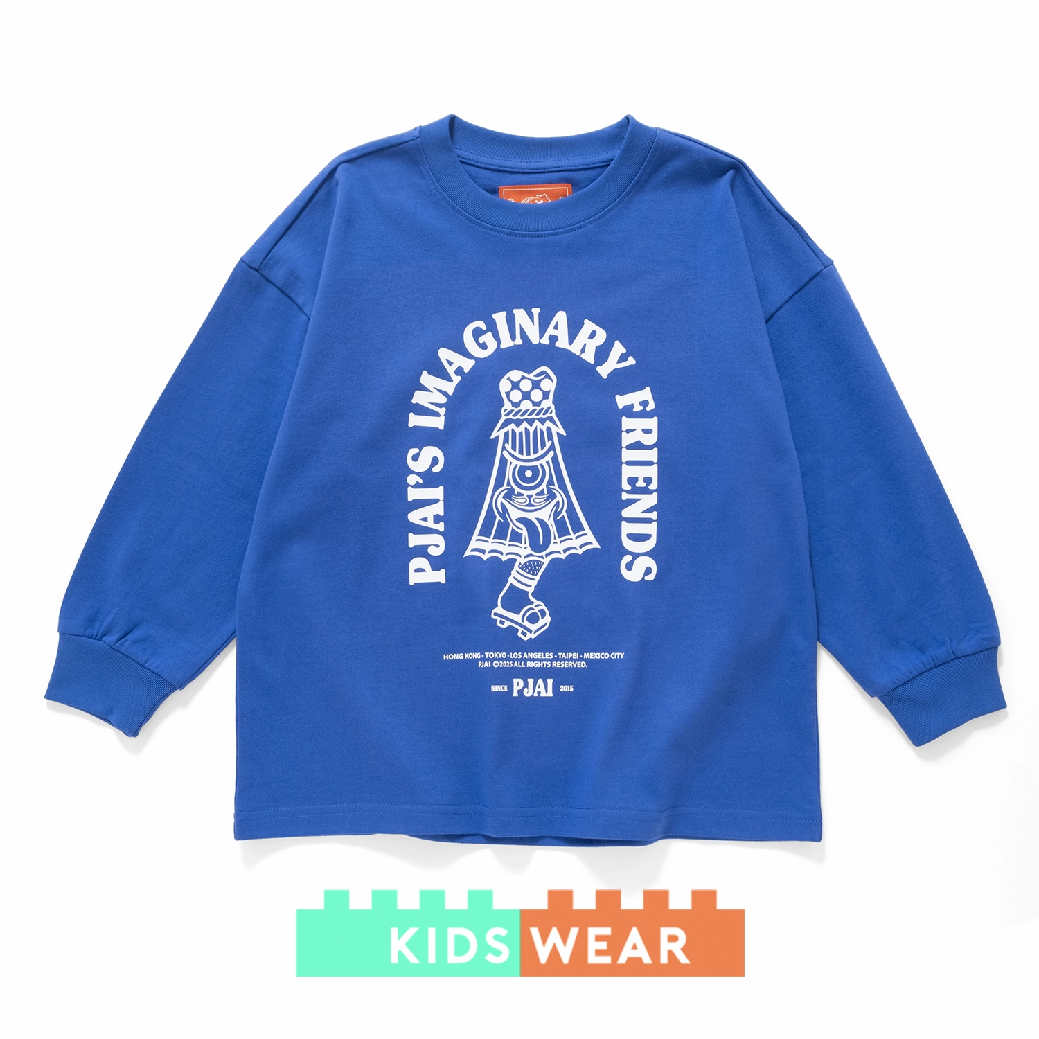Elderly clothing (EX606) Kids Kasa Graphic Long Sleeve Tee