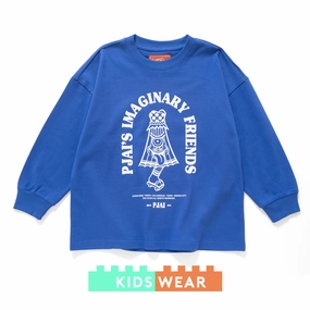 Cold Wash Optimized (EX606) Kids Kasa Graphic Long Sleeve Tee