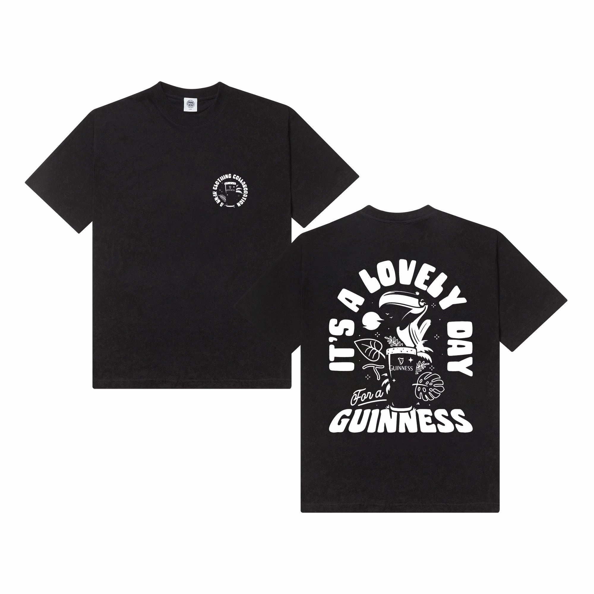 Guinness x UN:IK 'Jungle' Tee - Black UV protection layer