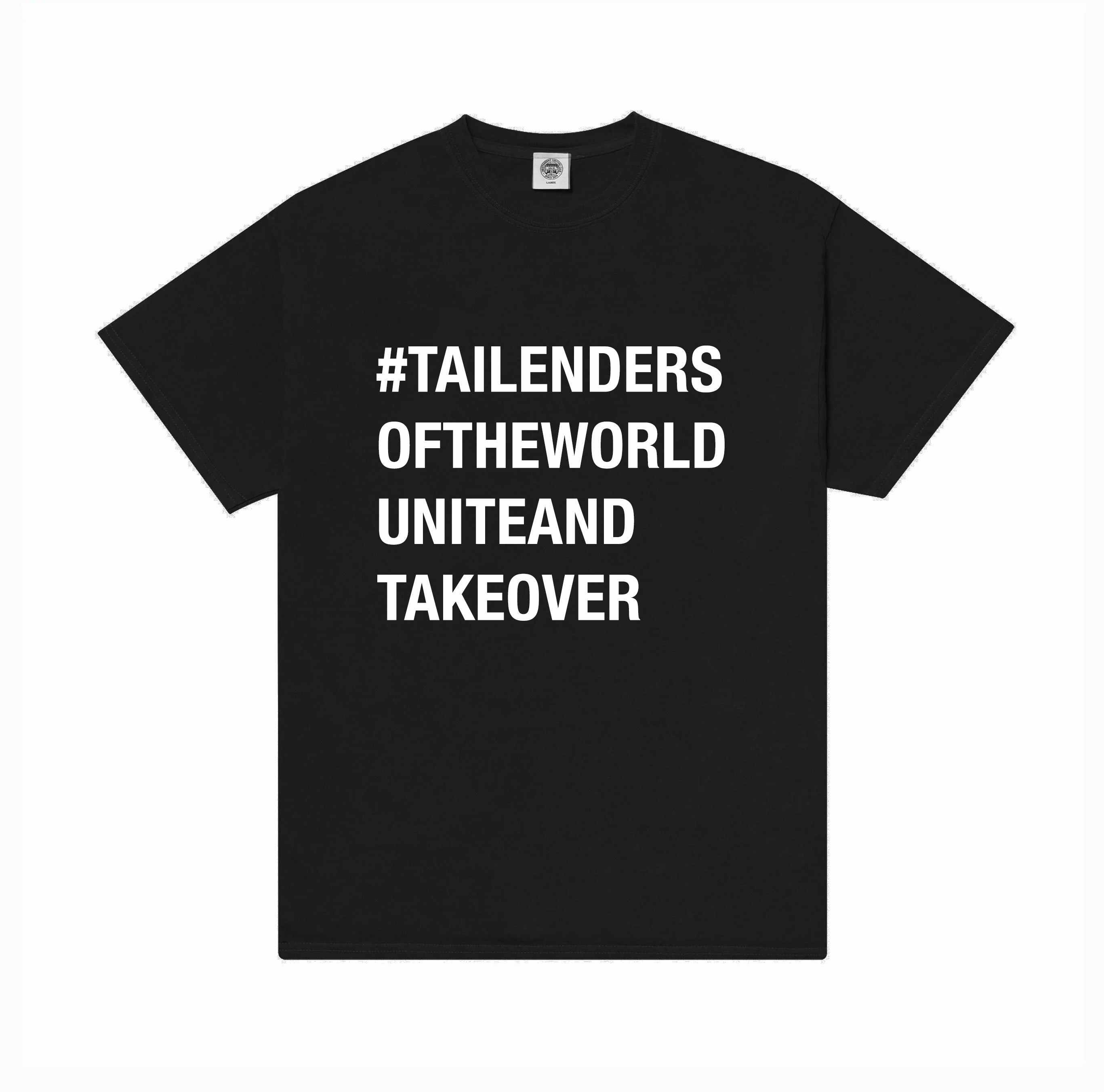 Tailenders 'Unite and Takeover' Tee - Black Urban Casual Look Luxurious