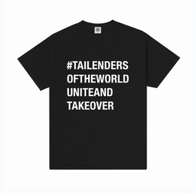 Tailenders 'Unite and Takeover' Tee - Black Urban Casual Look Luxurious