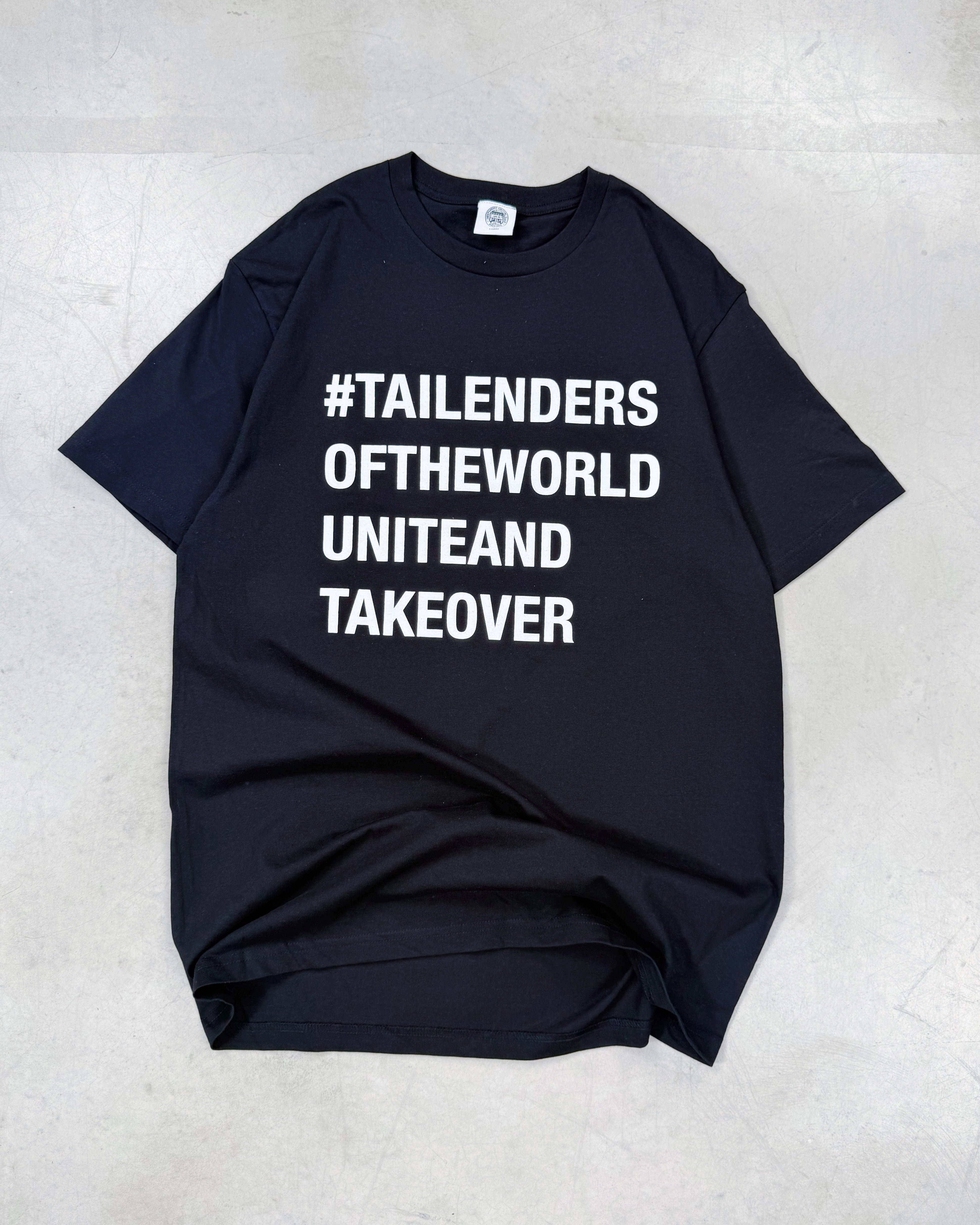 Tailenders 'Unite and Takeover' Tee - Black Vintage Wash Effect Casual Wearable