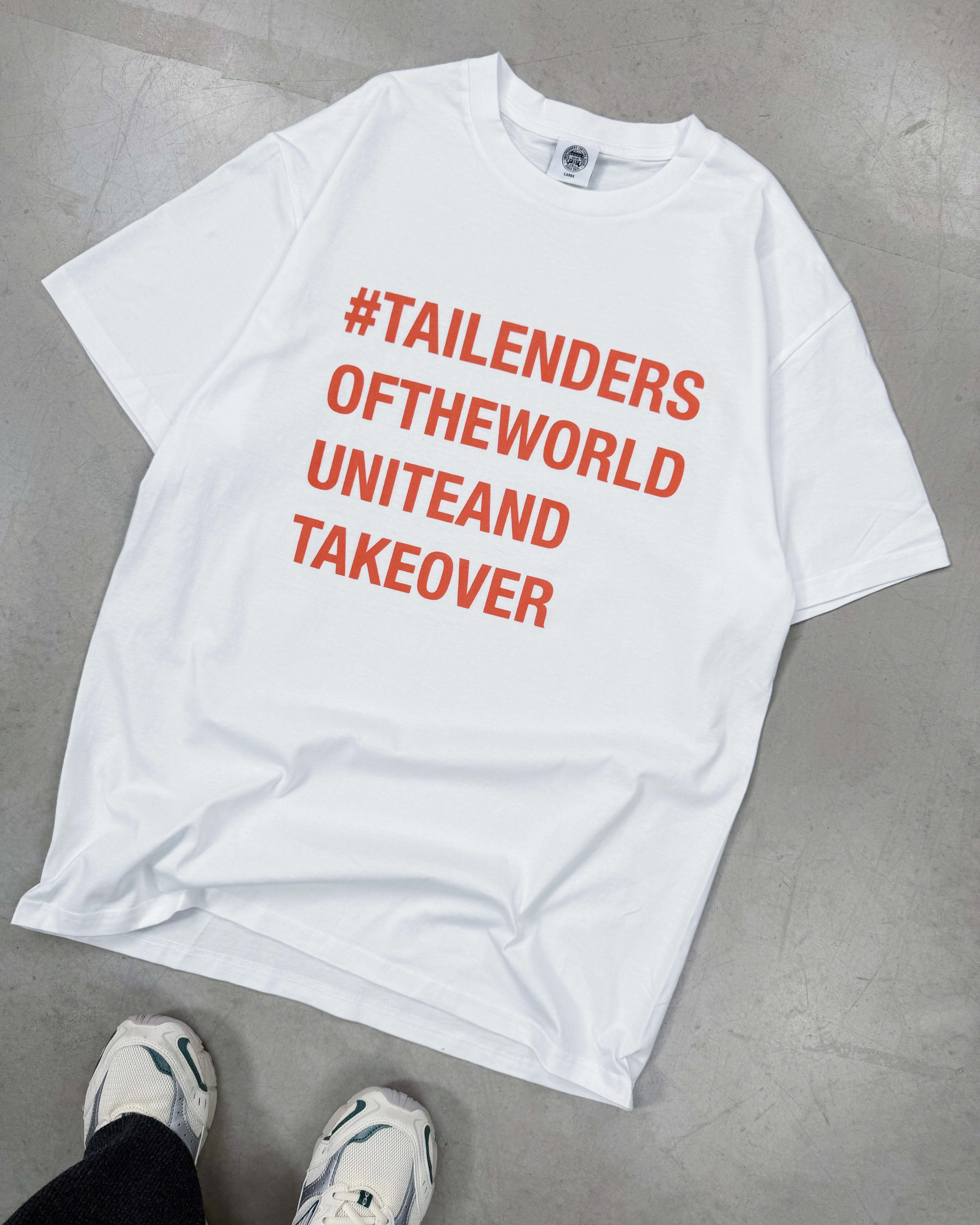 Christmas Comfortable clothing Tailenders 'Unite and Takeover' Tee - White