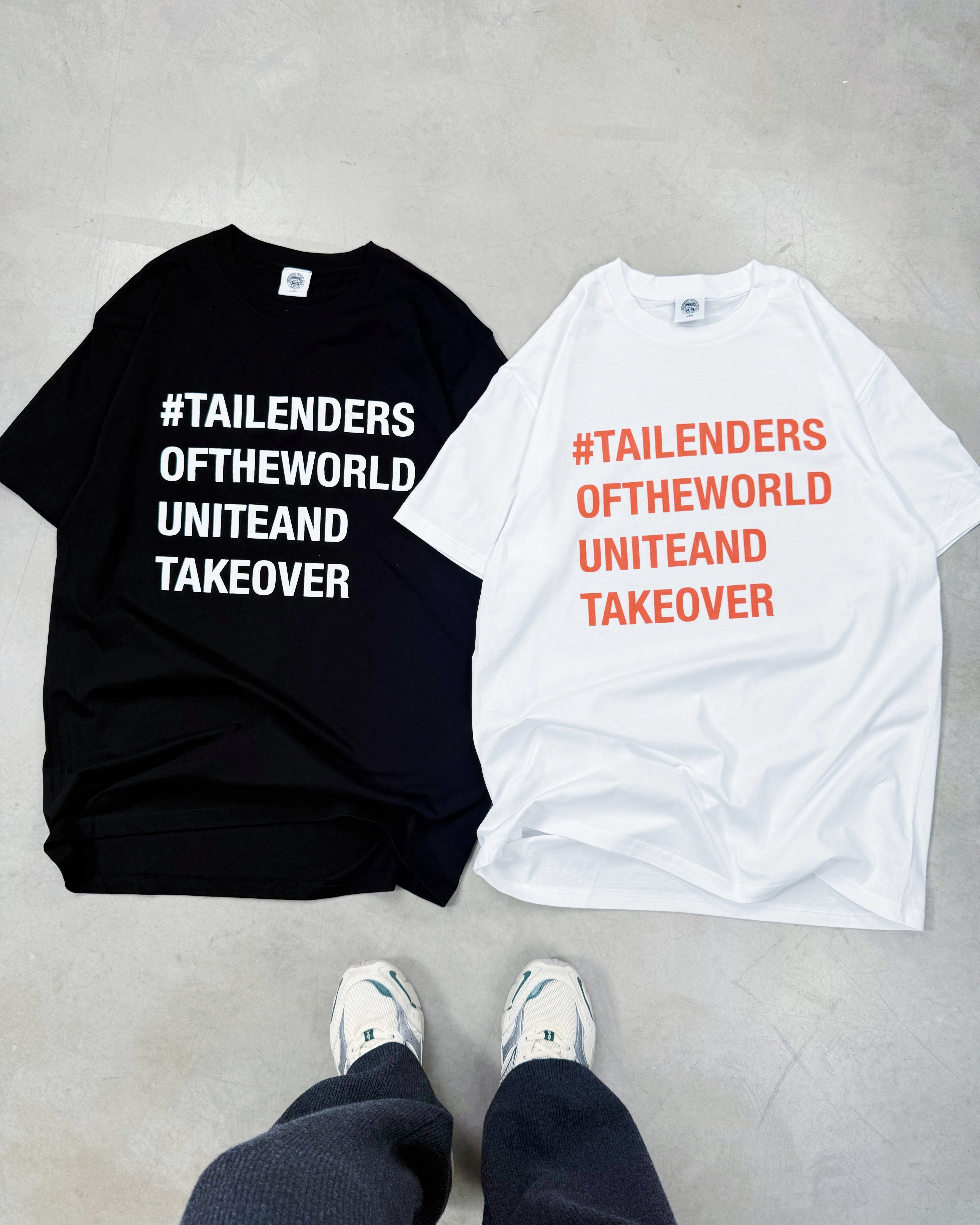 Tailenders 'Unite and Takeover' Tee - White Outdoor Layer Chill Style