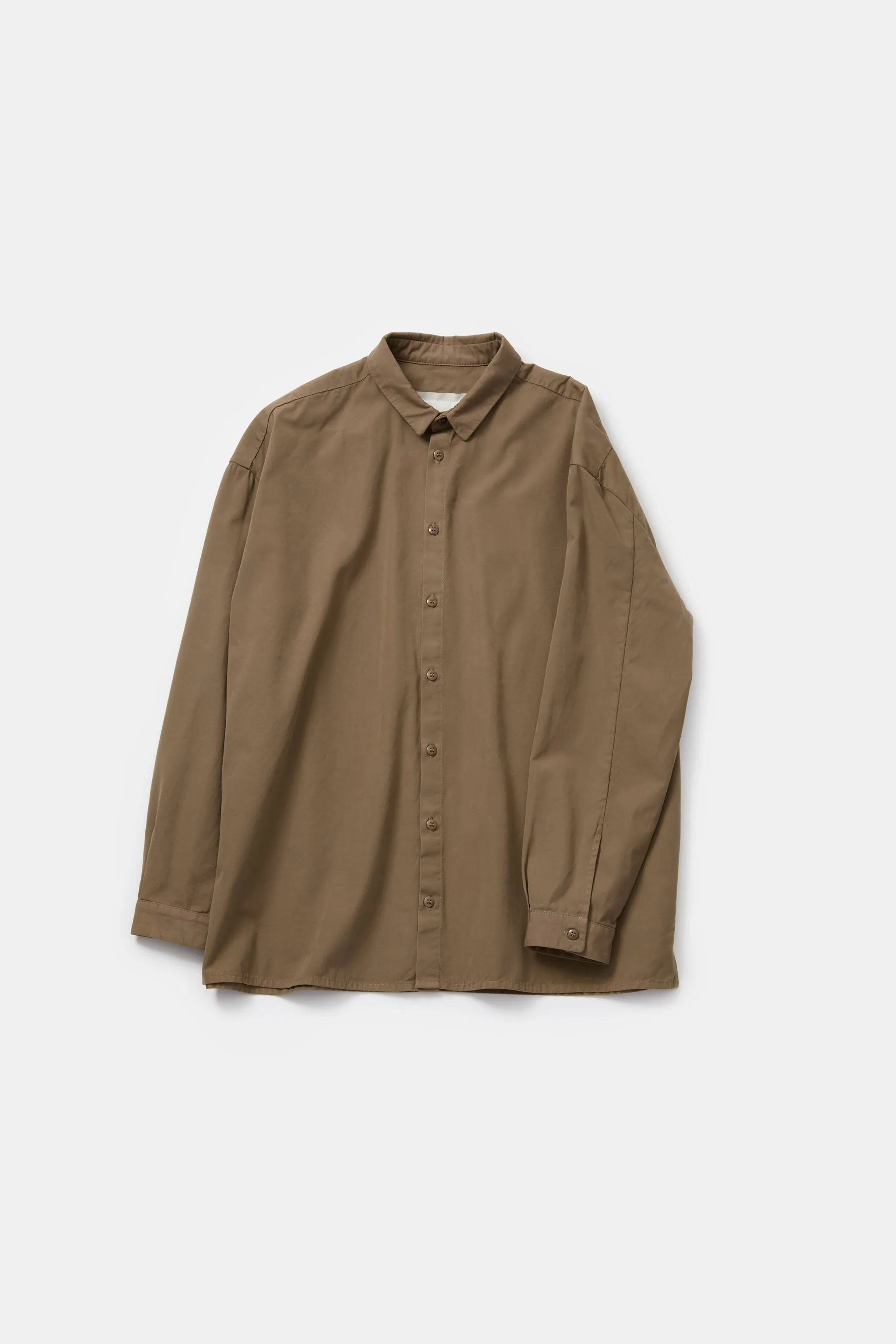 THE DRAUGHTSMAN SHIRT / FINE CANVAS CARDAMOM Bold Hue