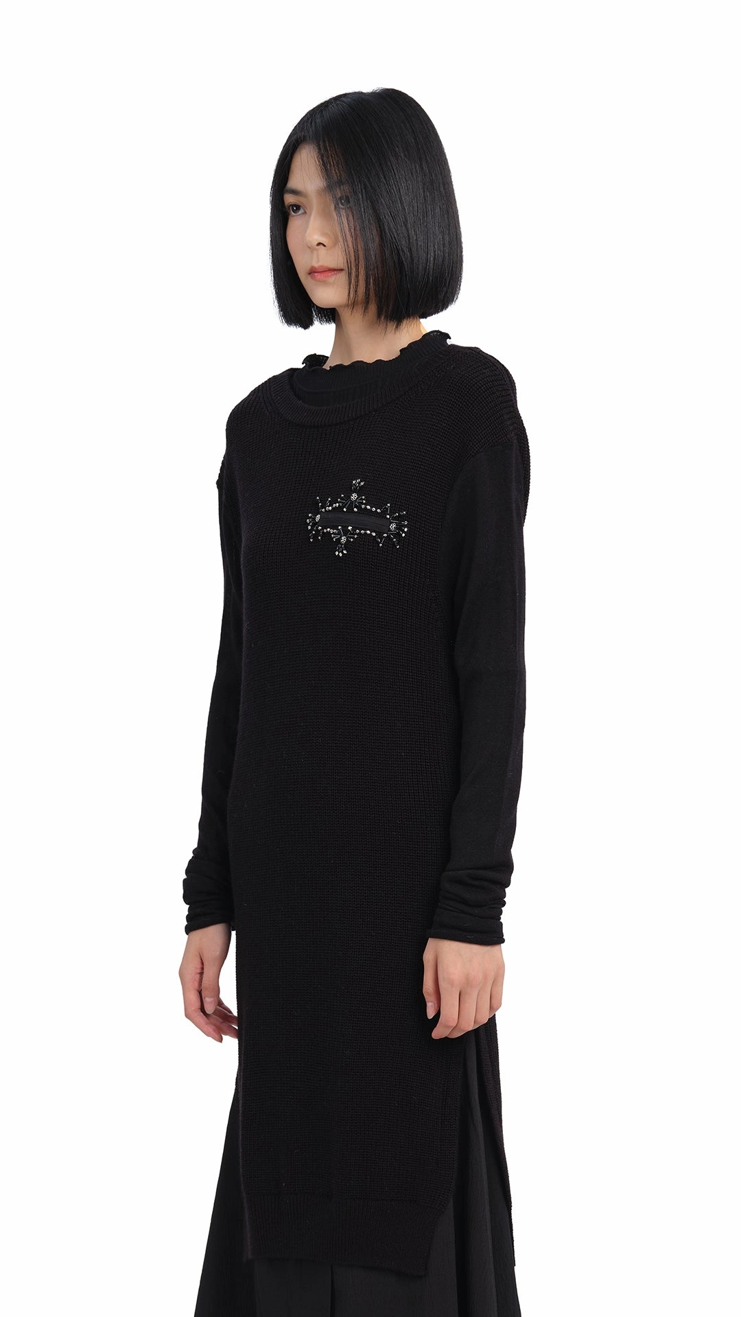Kind Glow Knitted With Beading Dress
