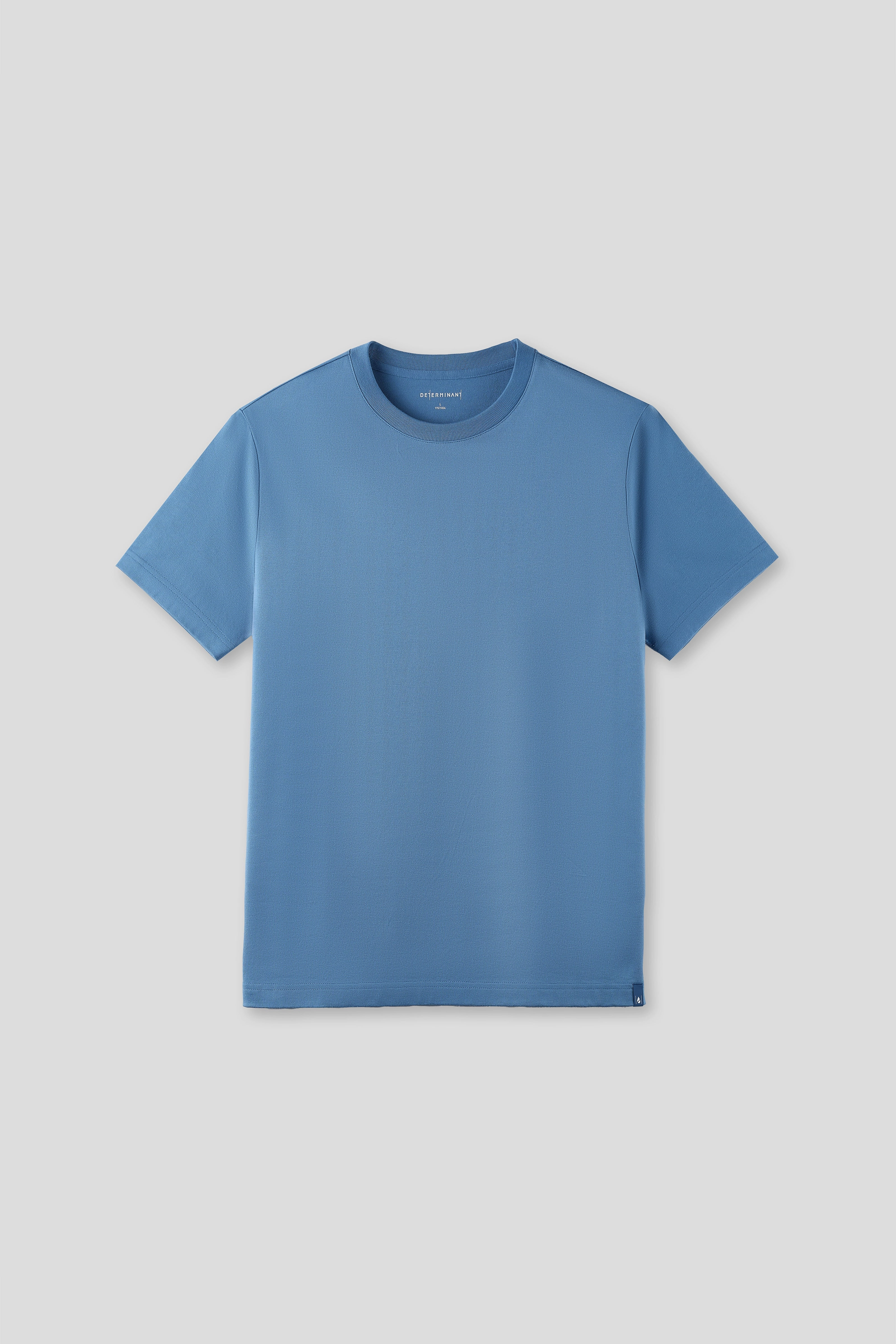 Smooth Finish Cozy Layer ??Frozen in Tones?? Waterless Dye Crew Neck T-Shirt | Arctic Sky BL9035