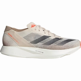 Men's Adizero Takumi Sen 10 Running Shoes Beige / Grey Strata / Halo Ivory grassy terrain Mobility - improving