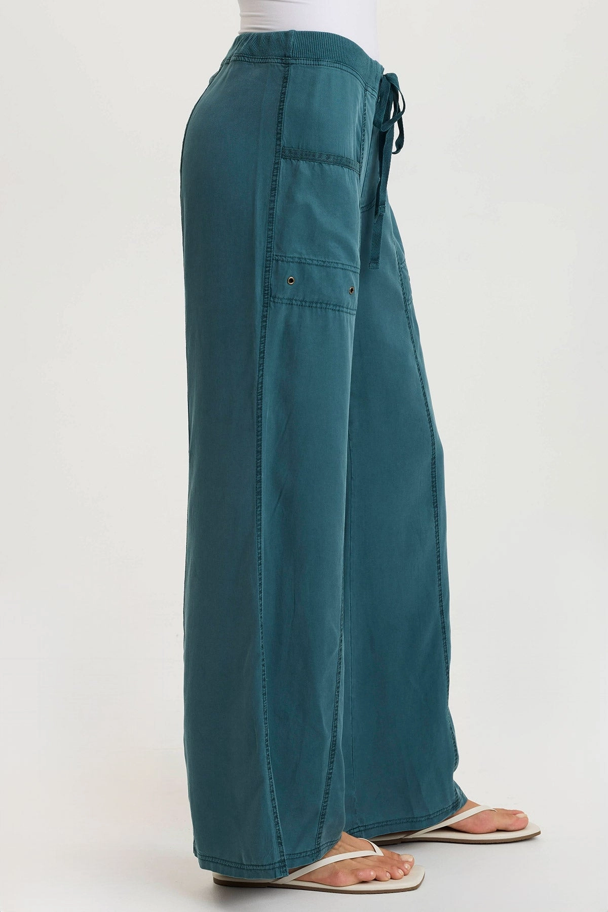 Core Stretch Airy Feel Tarla Twill Dropped Pocket Wide Leg Pant
