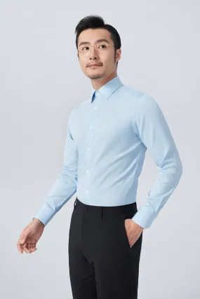 Soft Touch Fabric Supreme Cotton Dress Shirt | Light Blue 3396NZ
