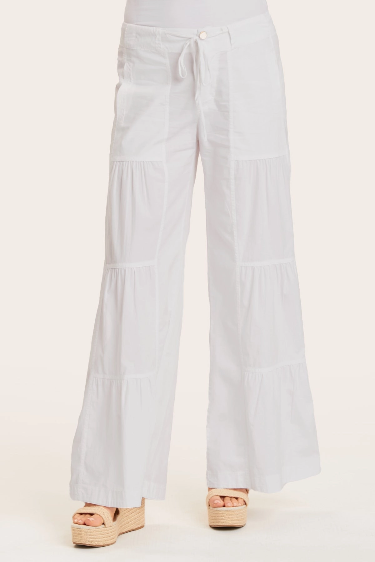 Professional Wear Fit Flex Terraced Wide Leg Pant