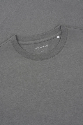 Weekend Ready StretchComfortWeave TerraTones Natural Dye Crew Neck T-Shirt | Stone Grey 58301J