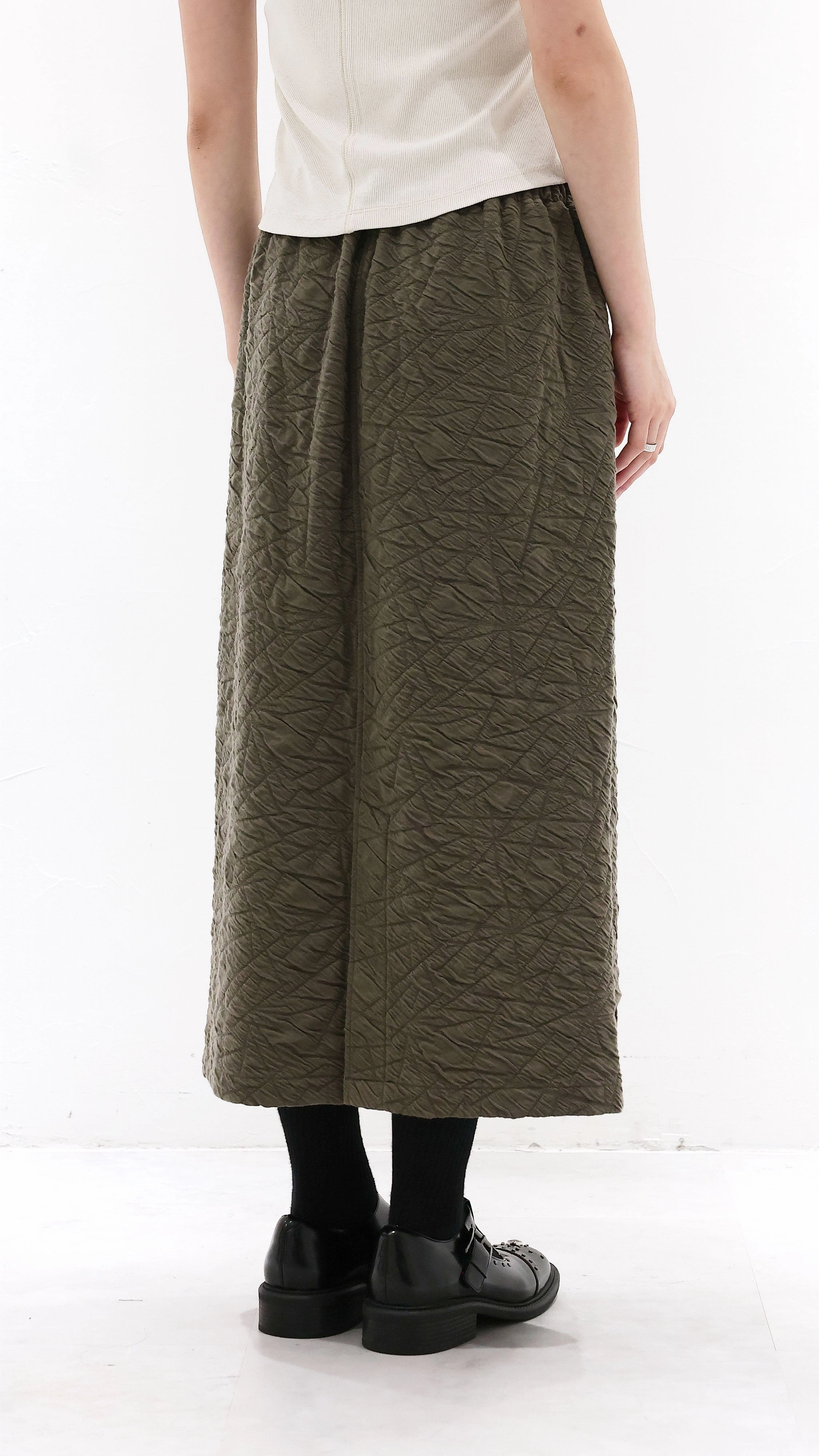 Hygienic Coating Textural Pencil Skirt