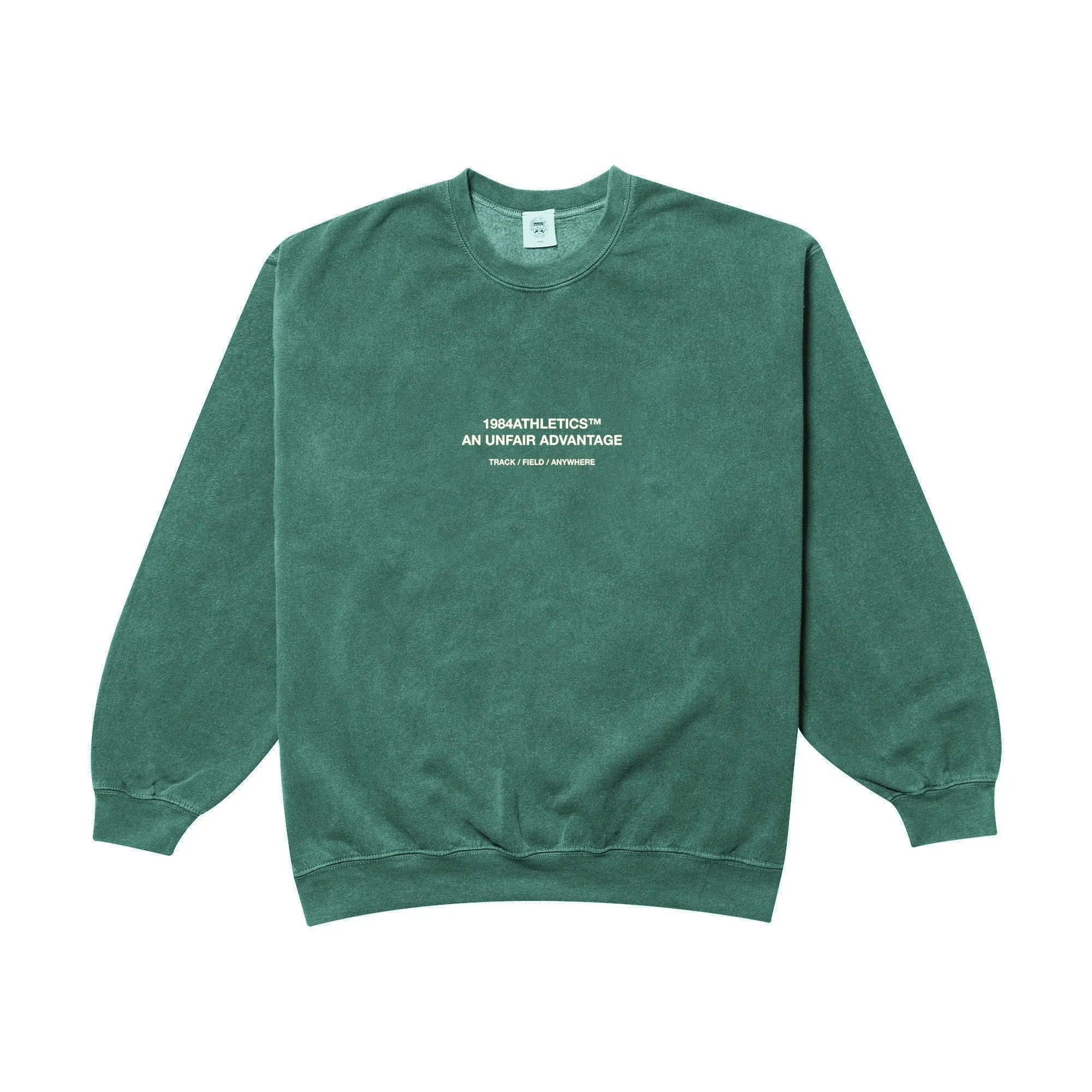 Comfy Essentials Odor Resistant Fabric Vice 84 'Athletics' Vintage Washed Sweater - Emerald Green