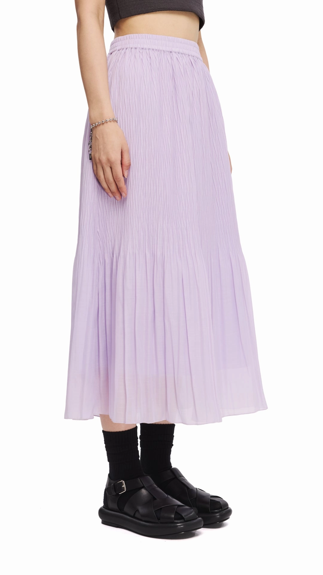 Light Motion Textured Skirt