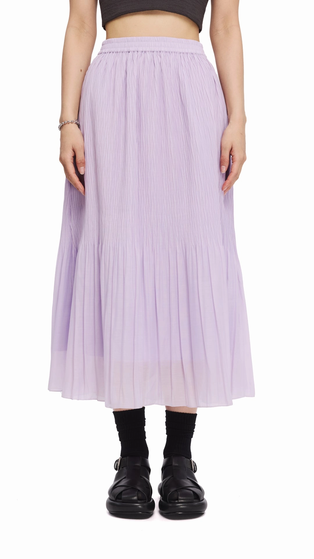 Layer Combo Textured Skirt