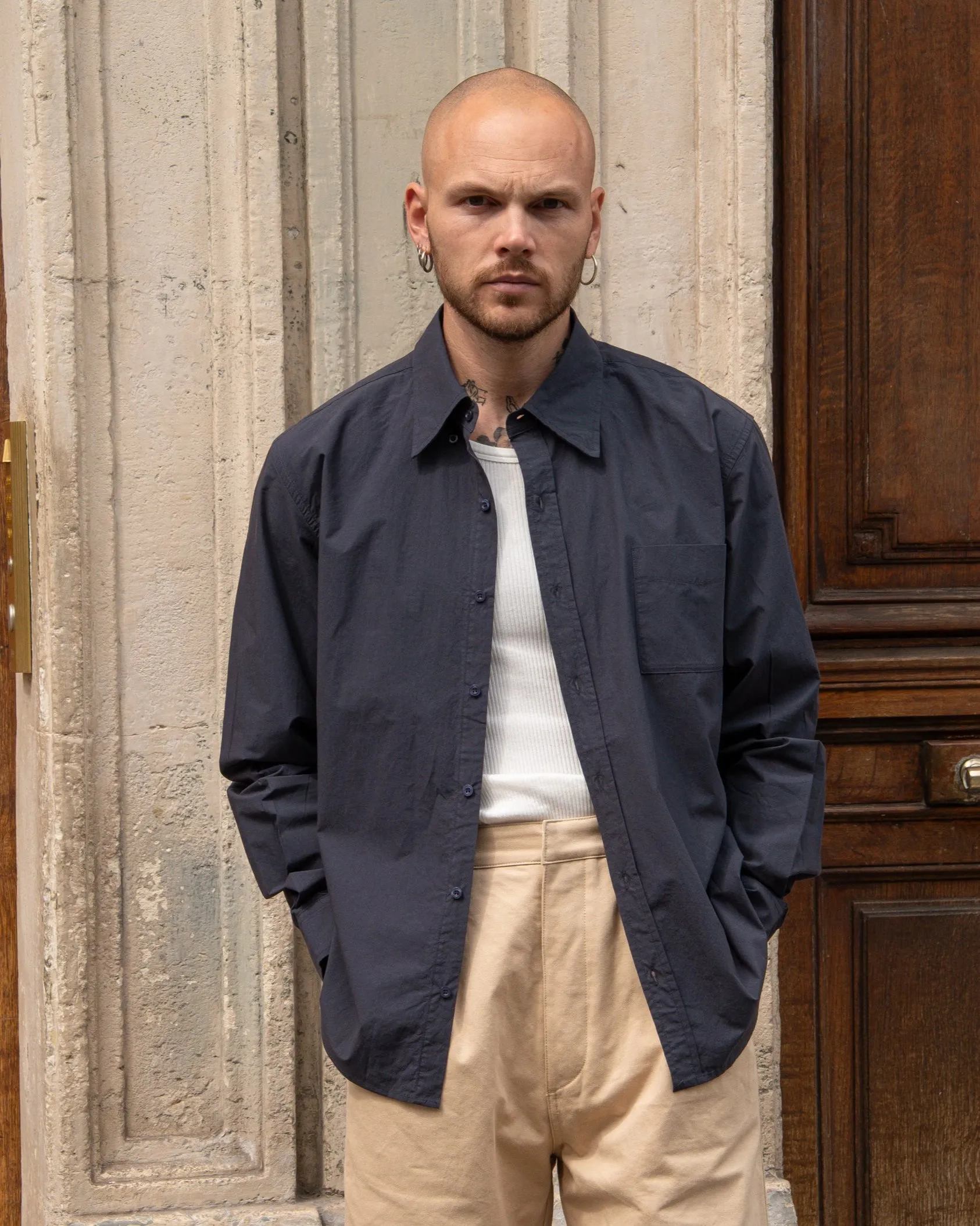 Soft Stretch Collar THE BEST POPLIN SHIRT