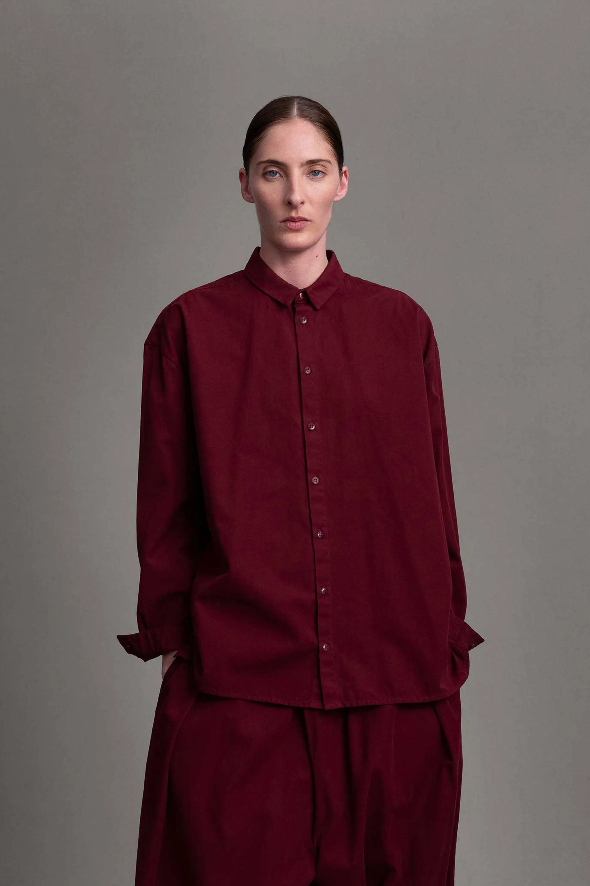Seamless construction THE DRAUGHTSMAN SHIRT / FINE CANVAS PORT